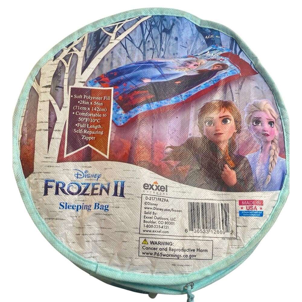 Disney Frozen II Sleepover Bag My Destiny's Calling 28x56 with Storage Zip Bag